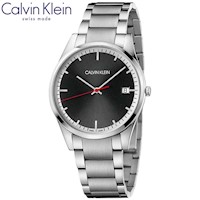 Reloj Calvin Klein Time K4N2114X Suizo Fecha Cristal Zafiro Acero Inoxidable Dial Negro